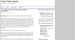 Desktop Screenshot of opendataimpacts.net
